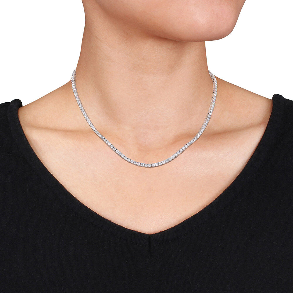 12.5 ct. DEW Created Moissanite Tennis Necklace - Available in 6 Sizes-4