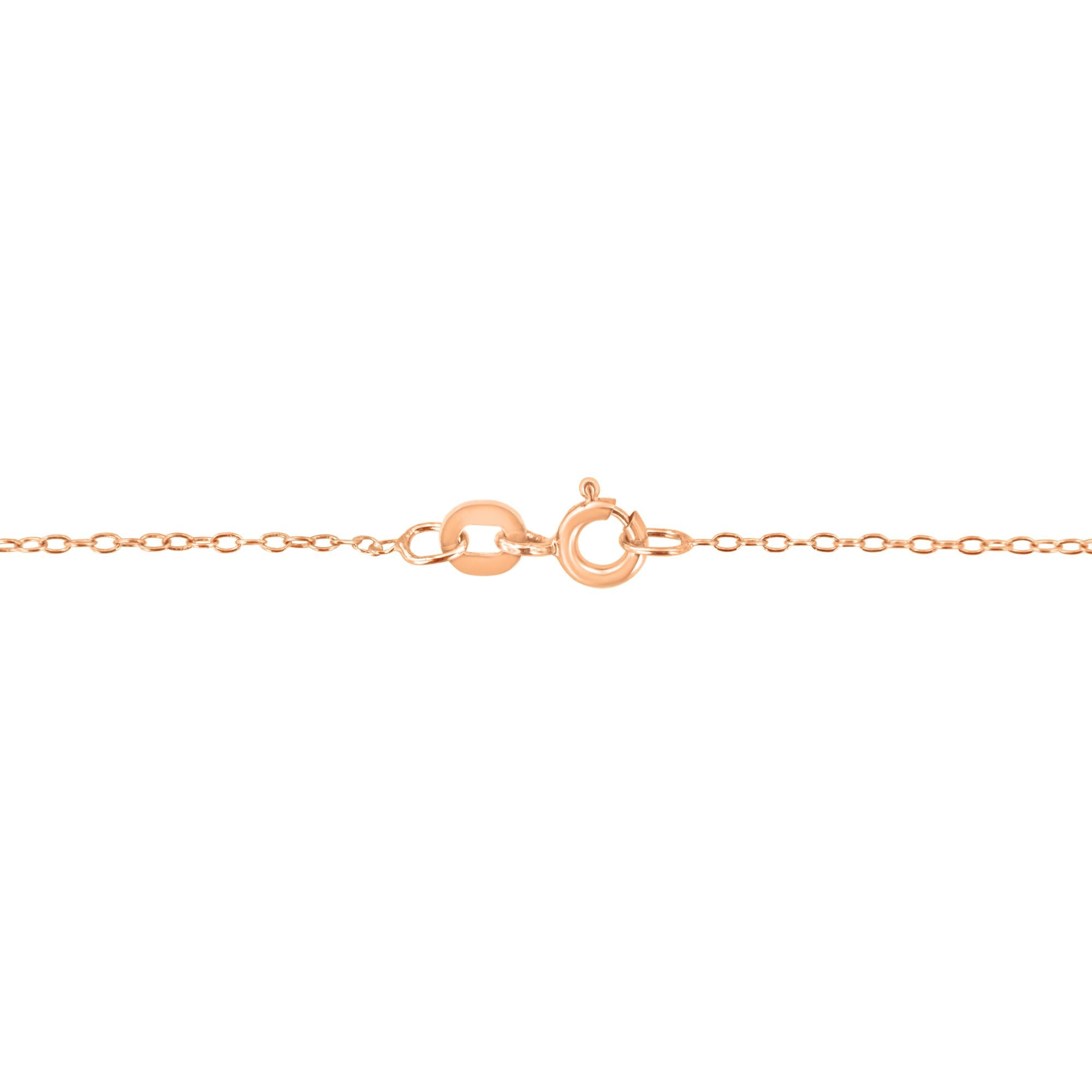 AGS Certified 10K Rose Gold 1/5 Cttw Bezel Set Round Diamond Solitaire 16-18" Adjustable Pendant Necklace (H-I Color, VS1-VS2 Clarity)-2