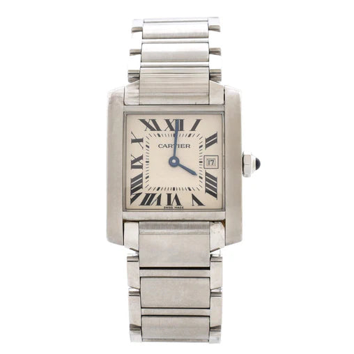 Cartier Tank Francaise Quartz Watch Stainless Steel 25