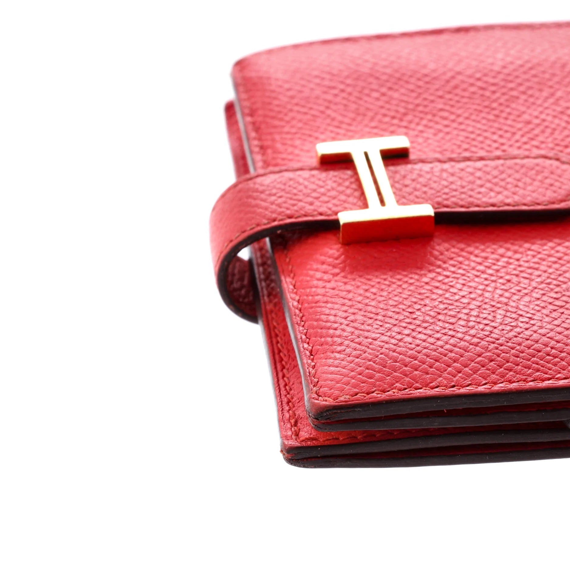 Pre-Owned Bearn Card Case Epsom