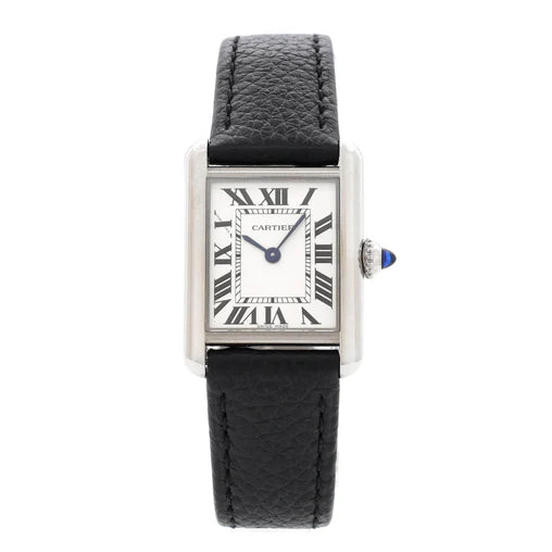 Cartier Must de Cartier Tank Quartz Watch Stainless Steel and Leather 22