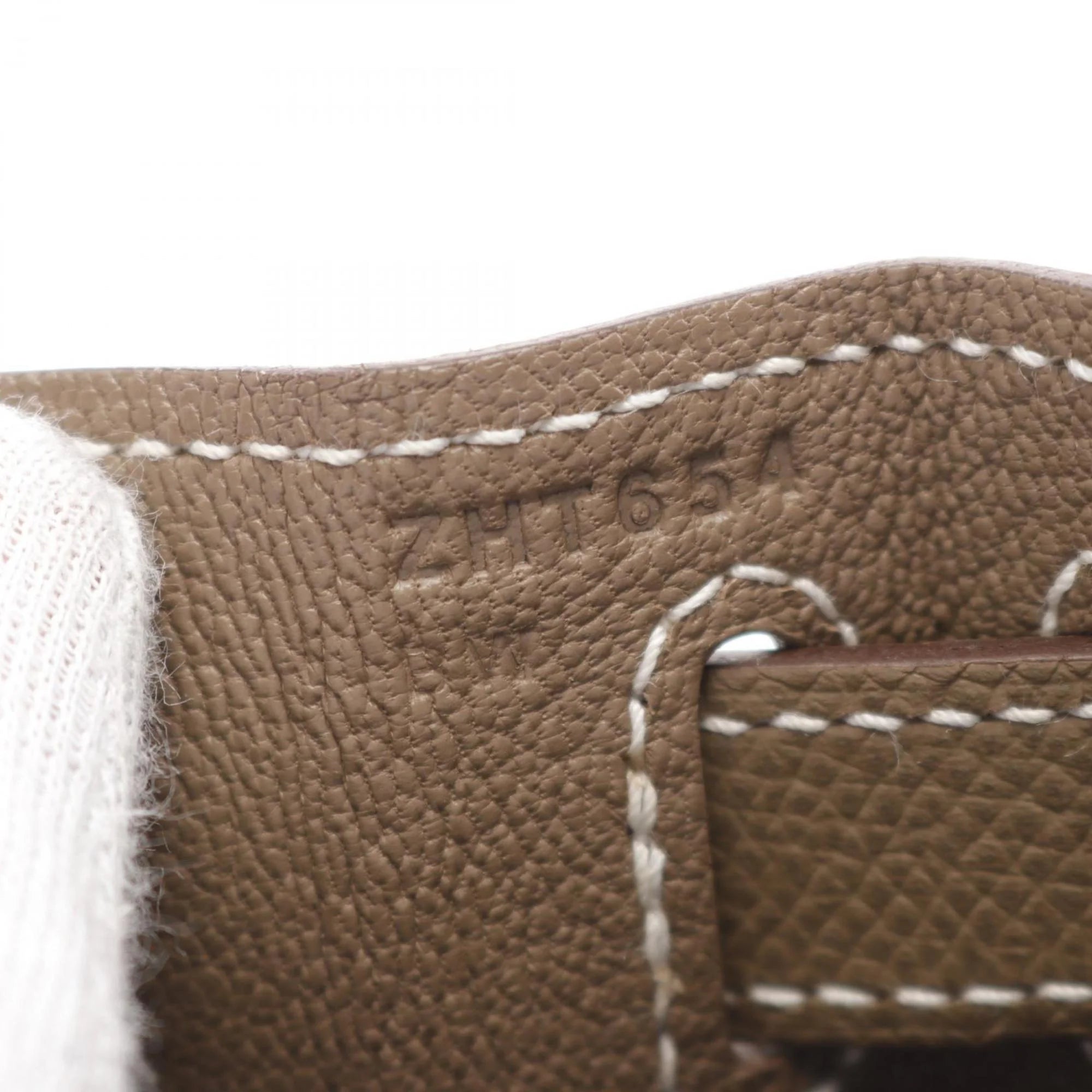 Pre-Owned Hermes Kelly 28 Handbag Bag Epsom Leather Women's Beige (Good)