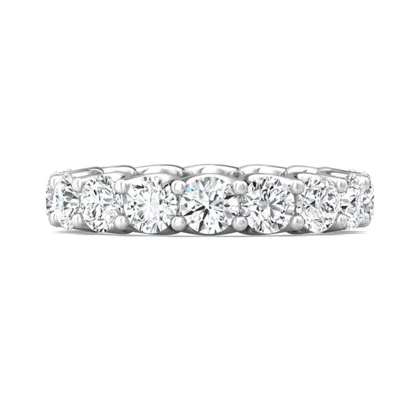 4.00 CTW AGI Certified Lab-Grown Diamond Eternity Band Ring In U-Prong Setting | G/VS Clarity | Choice of 14K White or Yellow Gold-0