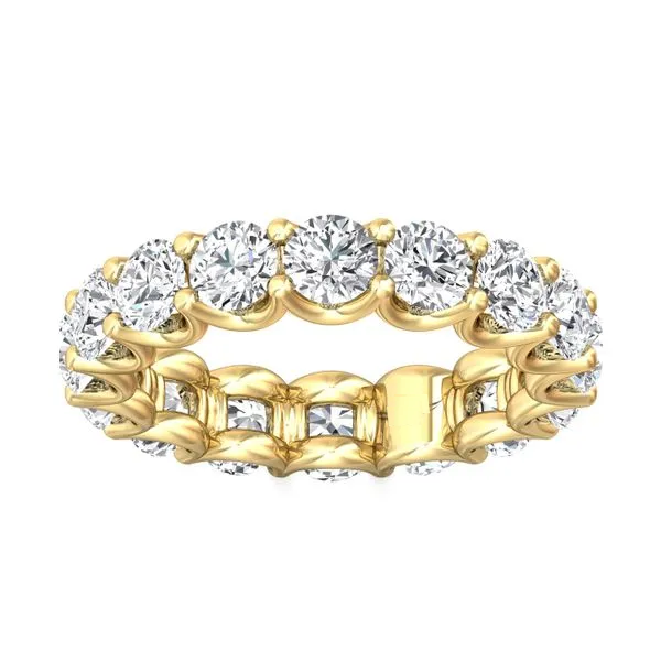 4.00 CTW AGI Certified Lab-Grown Diamond Eternity Band Ring In U-Prong Setting | G/VS Clarity | Choice of 14K White or Yellow Gold-5