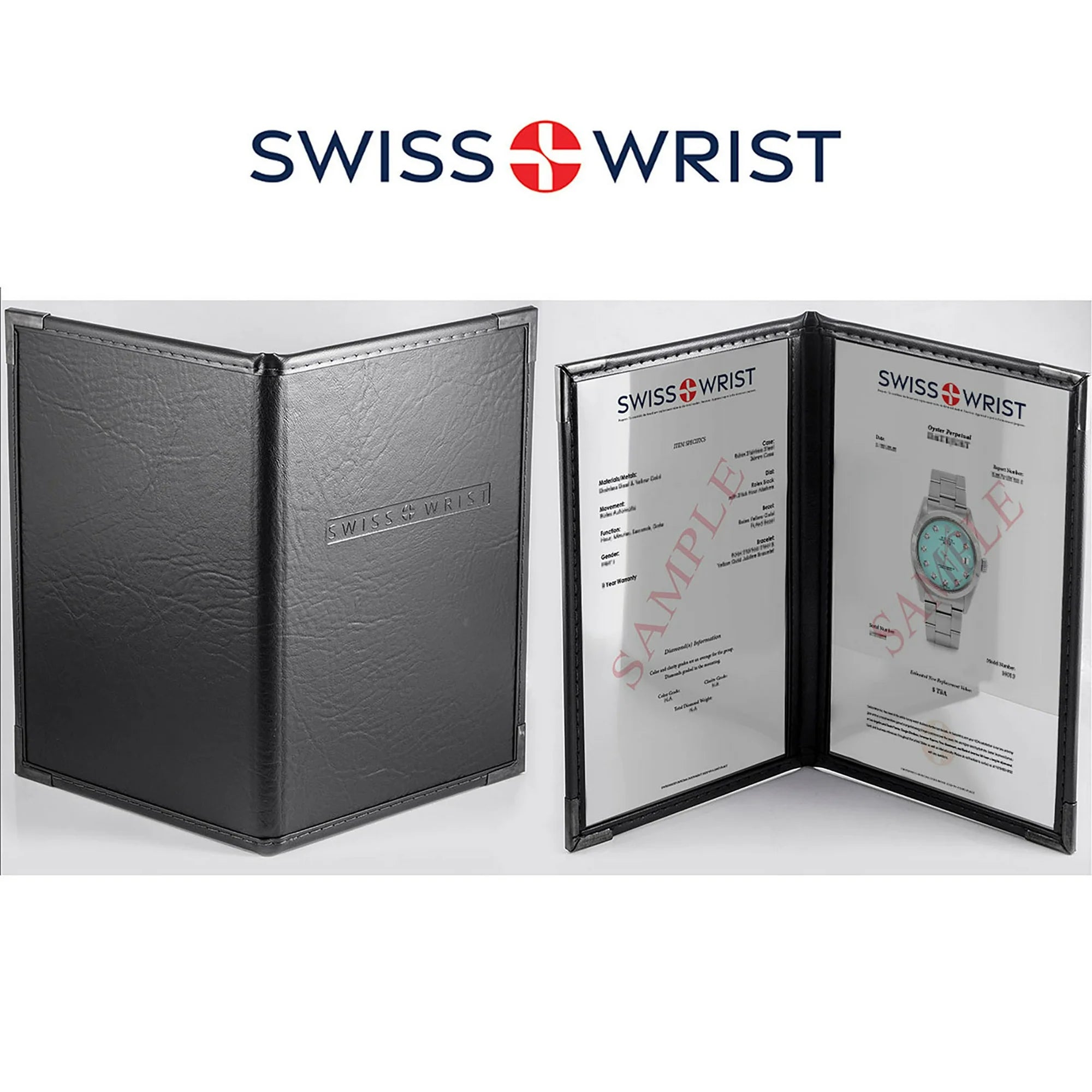 Pre-Owned Rolex 1500 Men's 34mm Date Wristwatch Turquoise Diamond (3 Year Warranty) (Good)