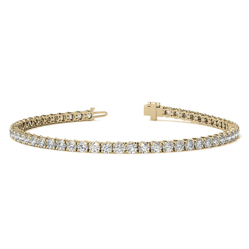4.00 CTW AGI Certified Lab-Grown Diamond (G/VS) Tennis Bracelet in Choice of 14K Yellow or 14k White Gold-1