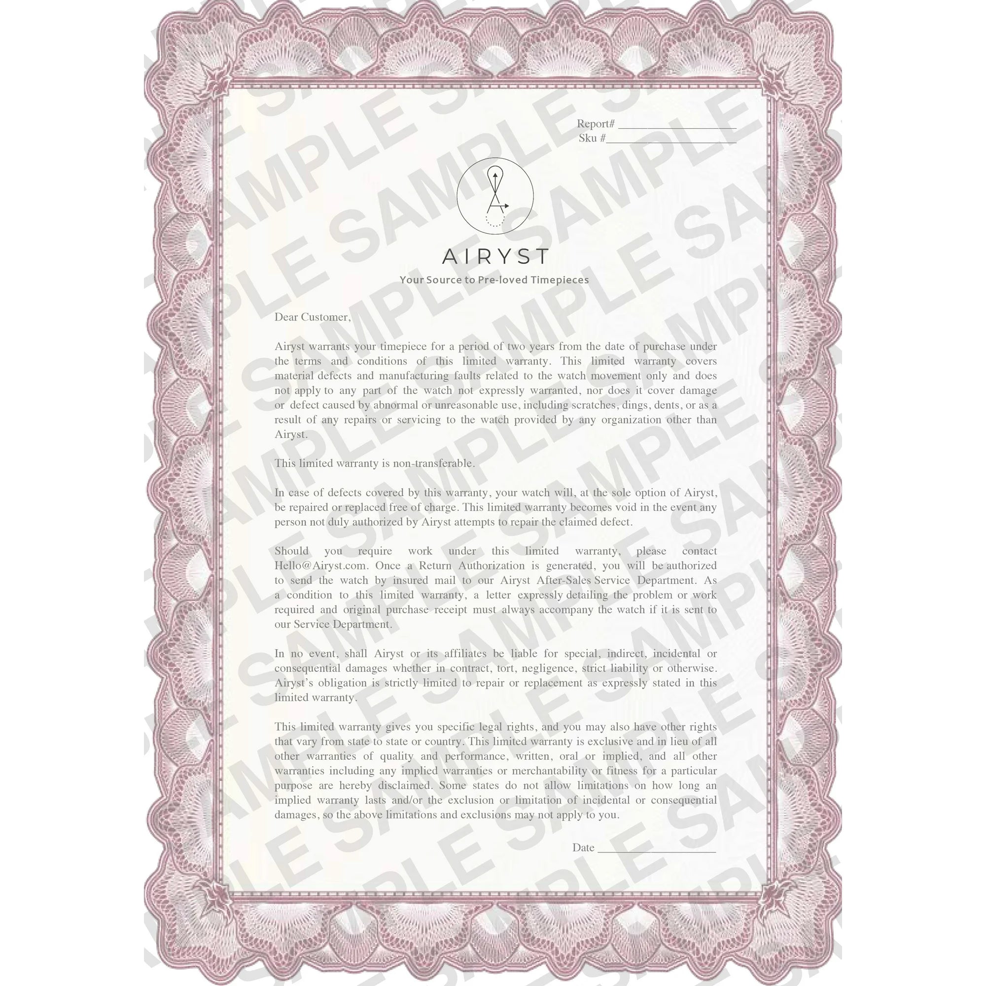 Pre-Owned Rolex 1500 Men's 34mm Date Wristwatch Mother of Pearl Diamond (3 Year Warranty) (Good)