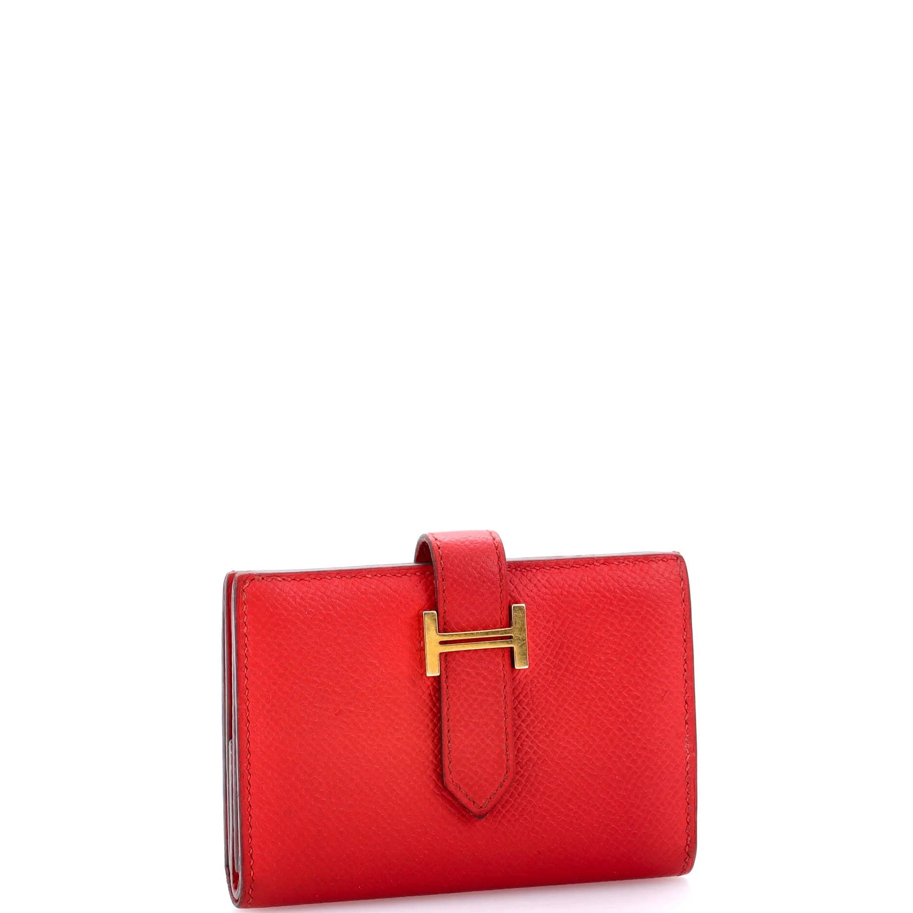 Pre-Owned Bearn Card Case Epsom