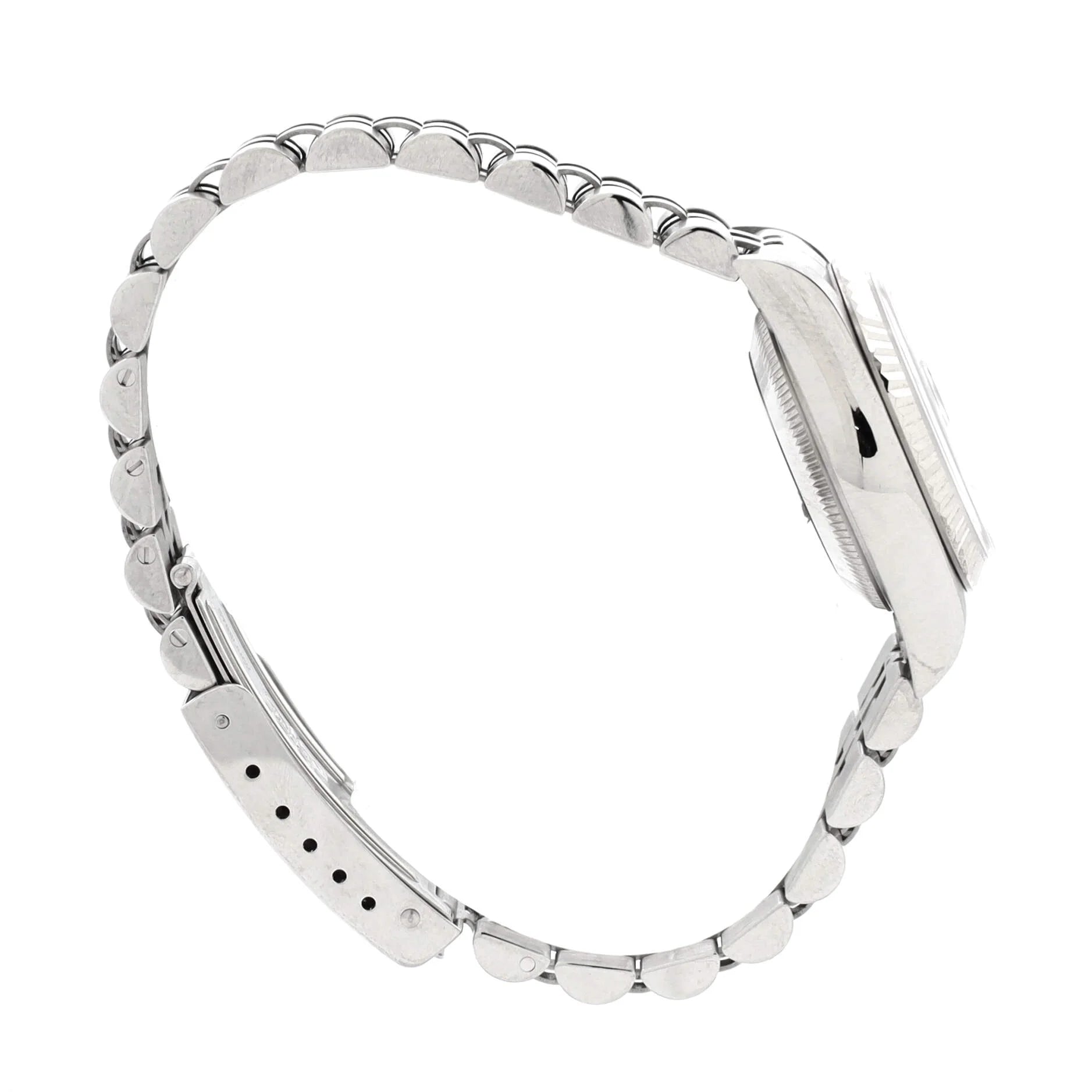 Pre-Owned Oyster Perpetual Datejust Automatic Watch Stainless Steel and White Gold 26