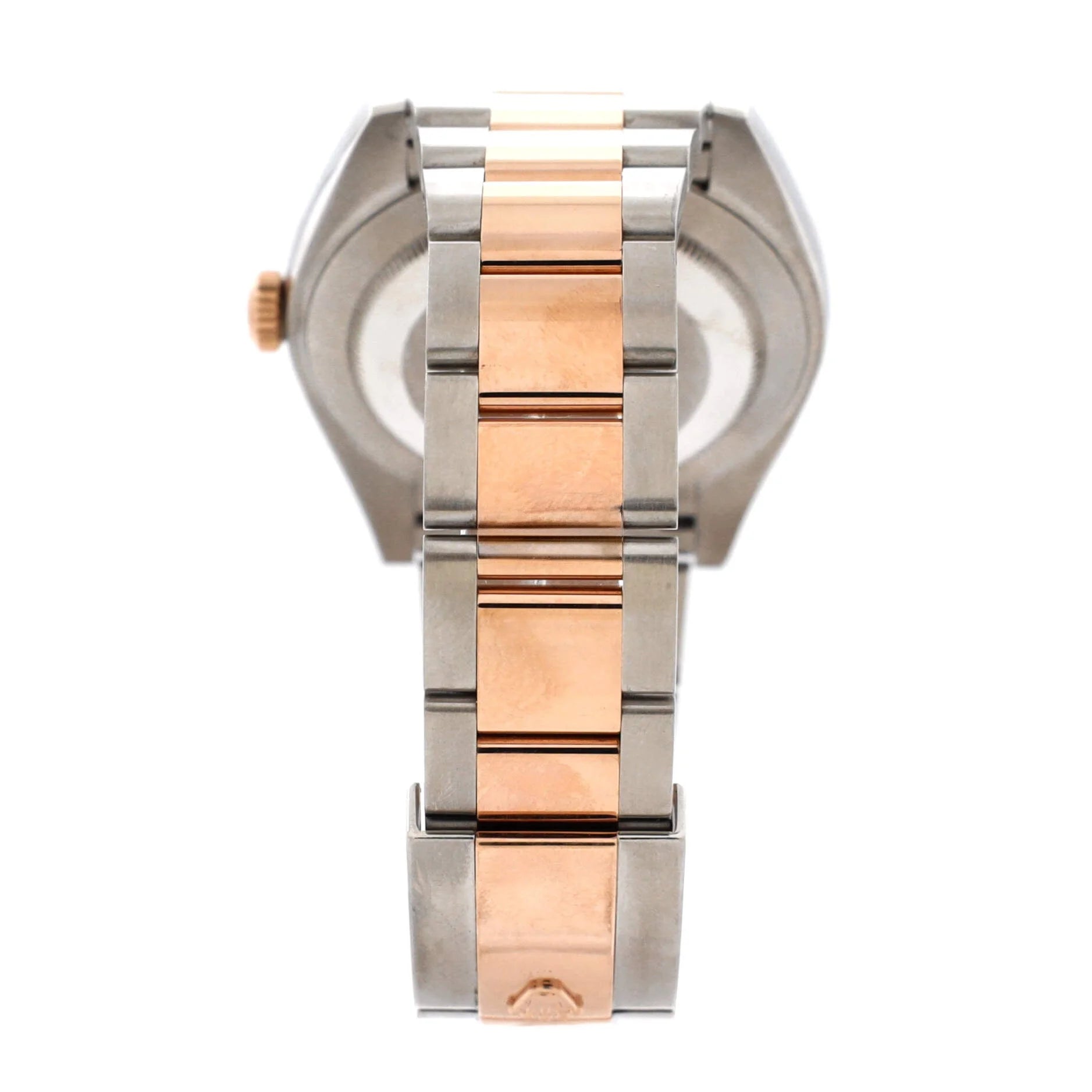 Pre-Owned Oyster Perpetual Datejust Chocolate Brown Automatic Watch Stainless Steel and Rose Gold 41