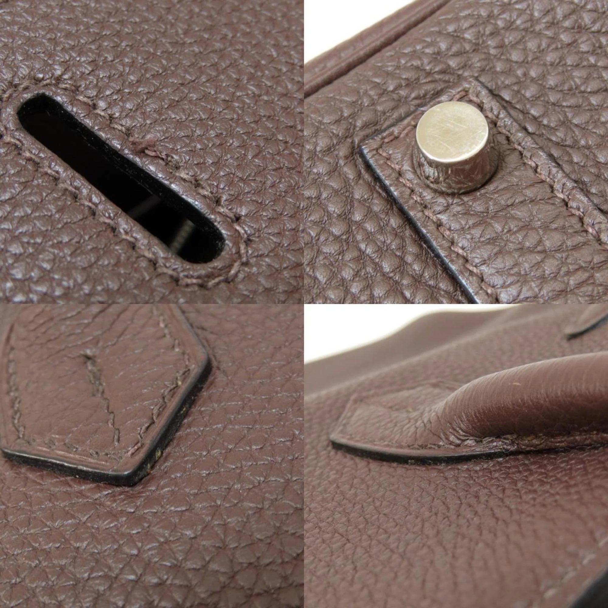 Pre-Owned Hermes Birkin 35 Dark Brown Handbag Togo Women's HERMES (Good)