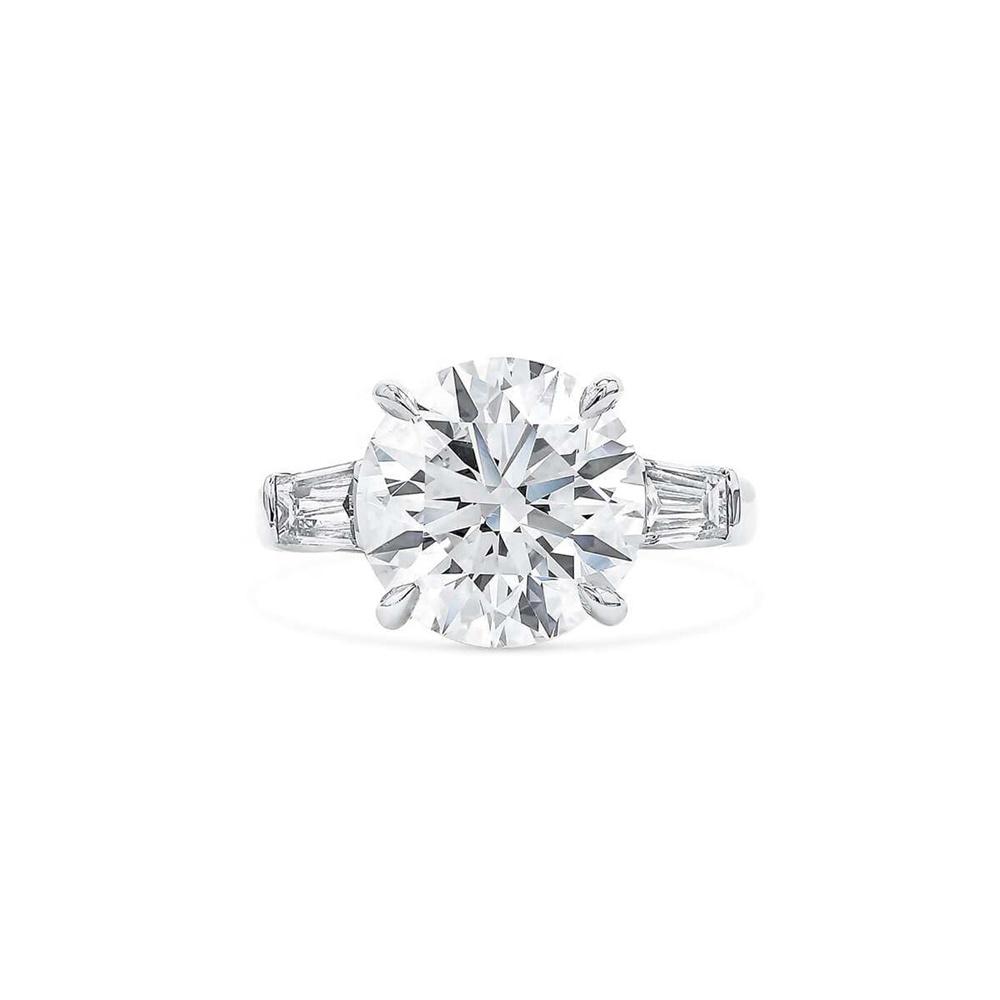 Round Diamond Veneer Cubic Zirconia Ring. 635R600-2