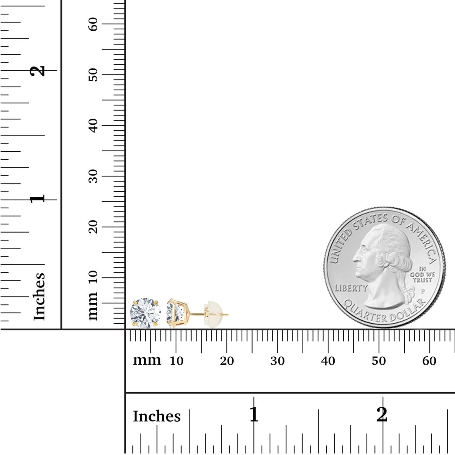 2.00 CTW AGI Certified  Lab-Grown Diamond Stud Earrings in 14K Yellow Gold | G Color VS Clarity | USA Handcrafted Fine Jewelry with 30-Day Guarantee-2