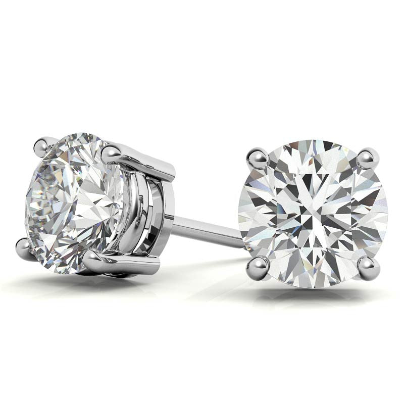 0.50 CTW Lab Grown Diamond Stud Earrings | G-VS Clarity | 14K White or Yellow Gold-0