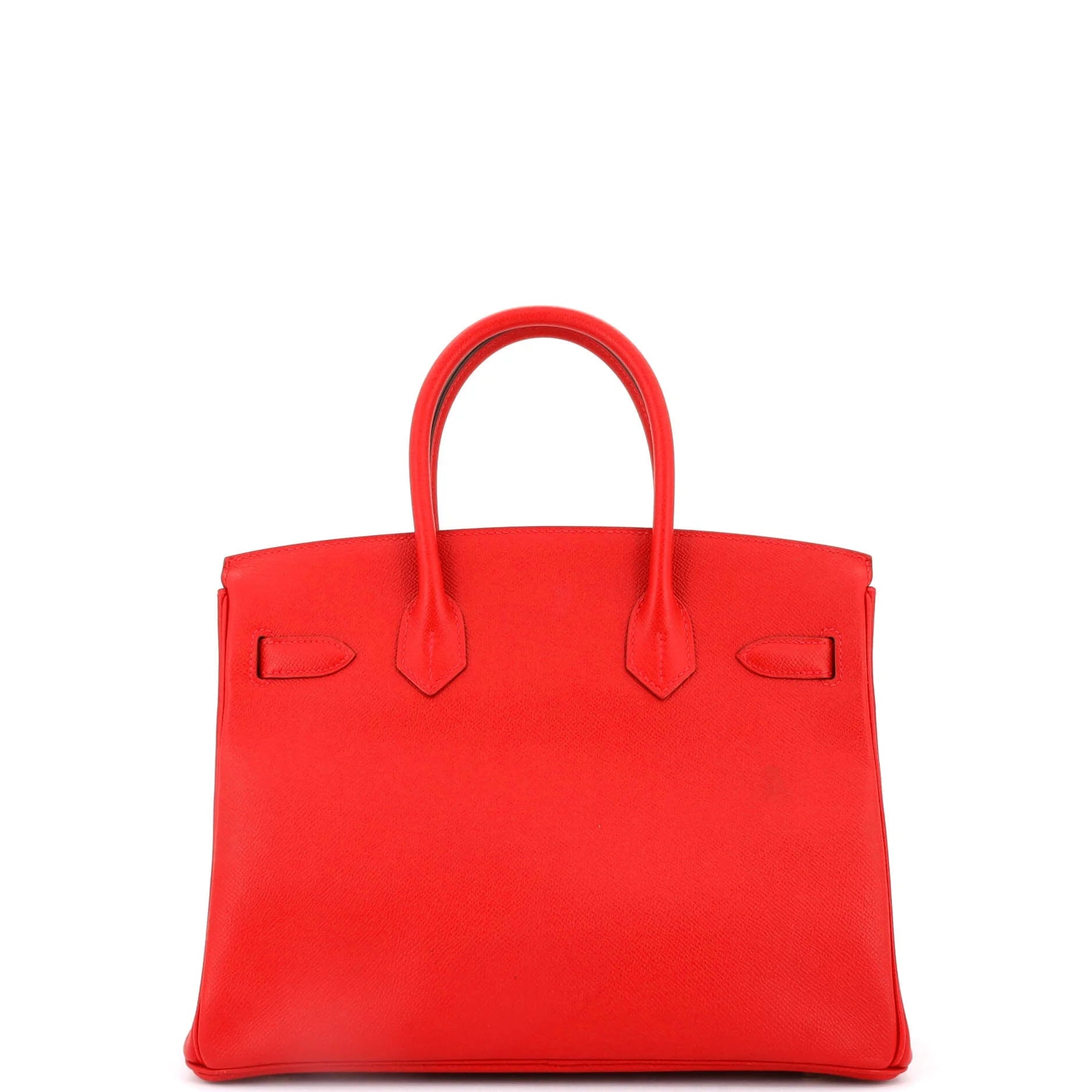 Pre-Owned Birkin Handbag Rouge Casaque Epsom with Gold Hardware 30
