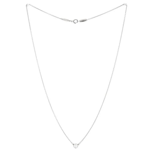 Tiffany & Co. Elsa Peretti Diamonds By The Yard Pendant Necklace Platinum with Diamond 0.20-0.29CT