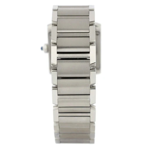 Cartier Tank Francaise Quartz Watch Stainless Steel with Diamond Bezel 25