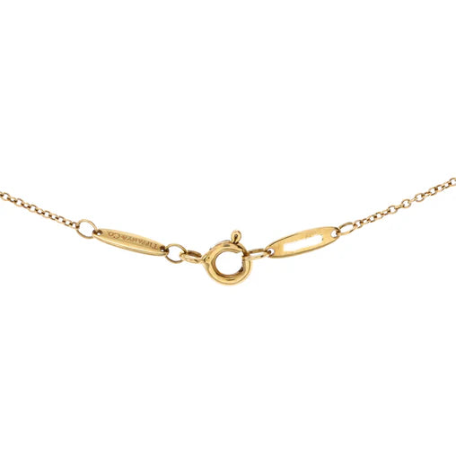 Tiffany & Co. Elsa Peretti Diamonds By The Yard Pendant Necklace 18K Yellow Gold and Diamond 0.20-0.29CT