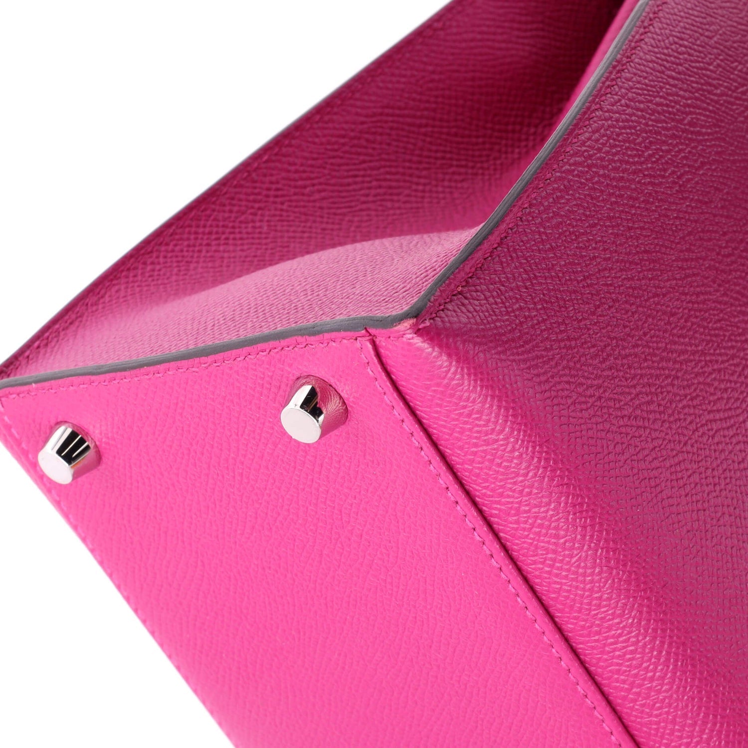 Kelly Handbag Rose Pourpre Epsom with Palladium Hardware 28
