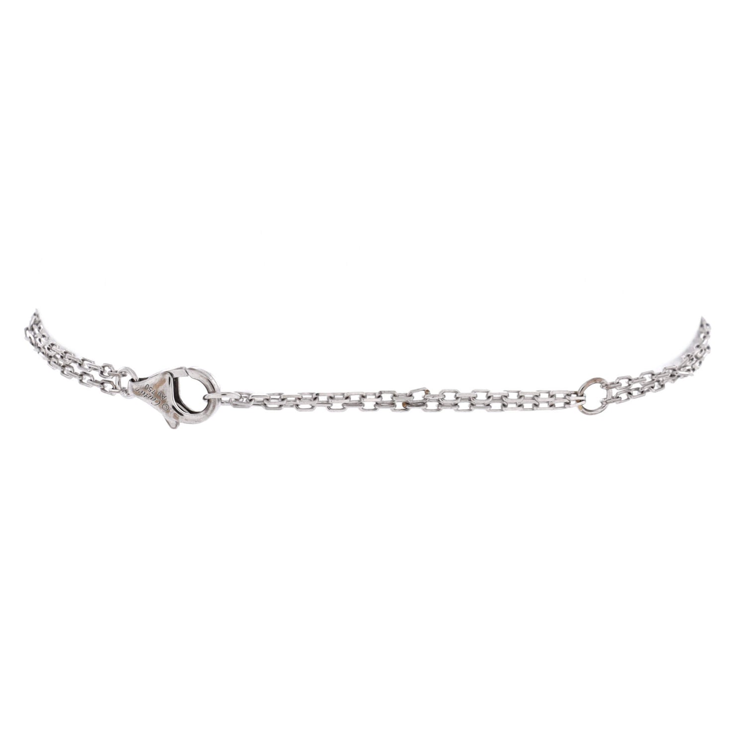 2 Diamonds Love Bracelet 18K White Gold with Diamonds