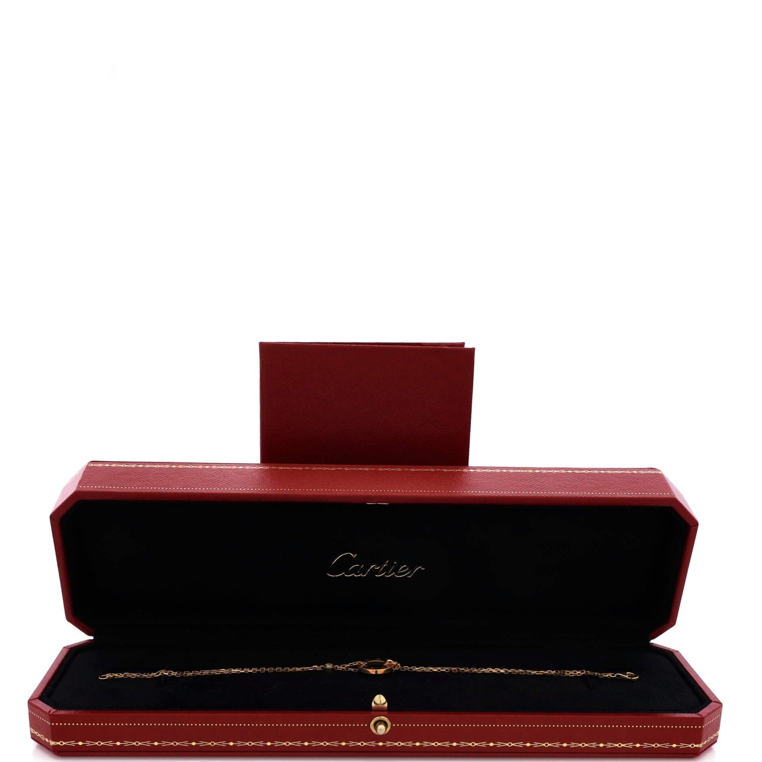 2 Diamonds Love Bracelet 18K Yellow Gold with Diamonds