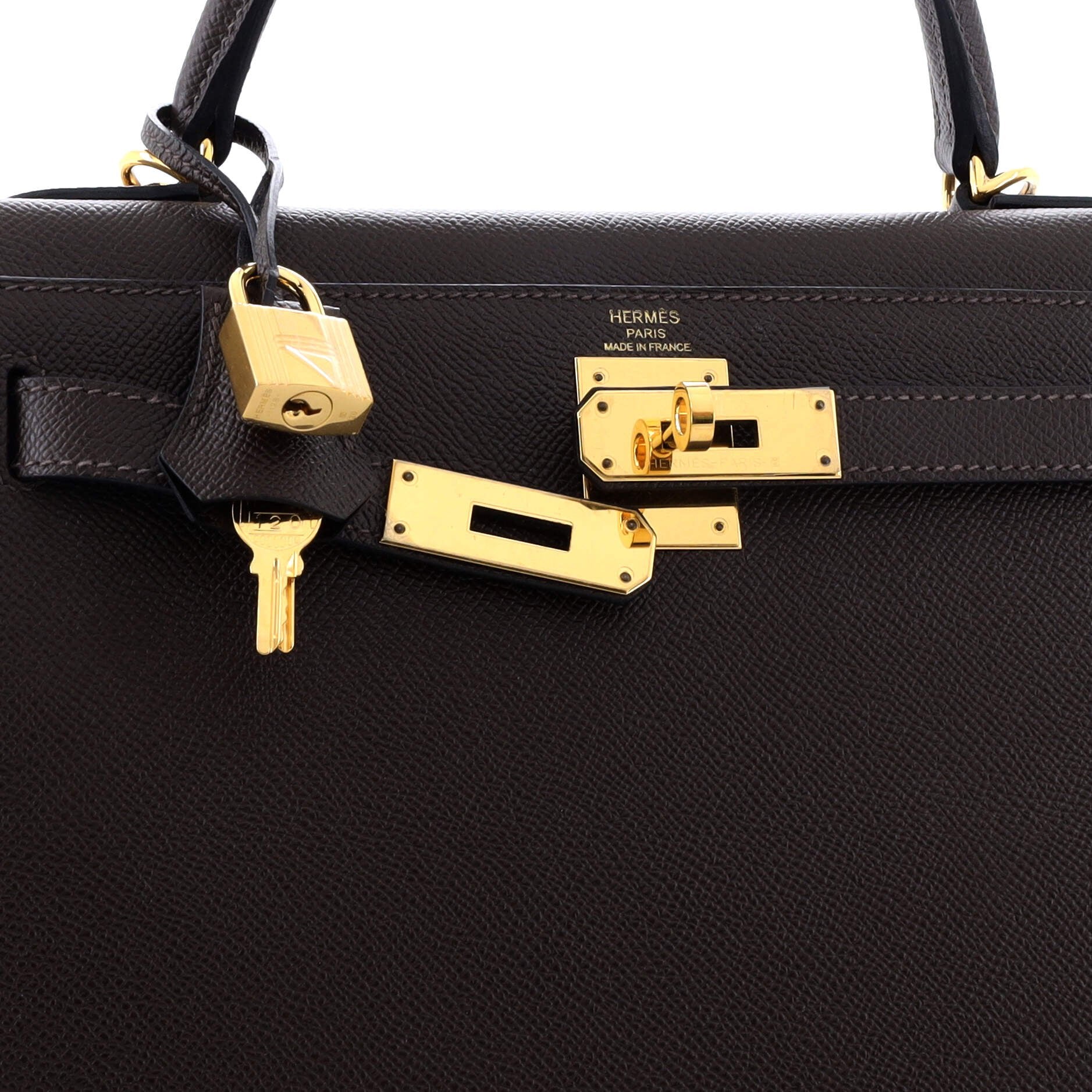 Pre-Owned Kelly Handbag Chocolat Epsom with Gold Hardware 28