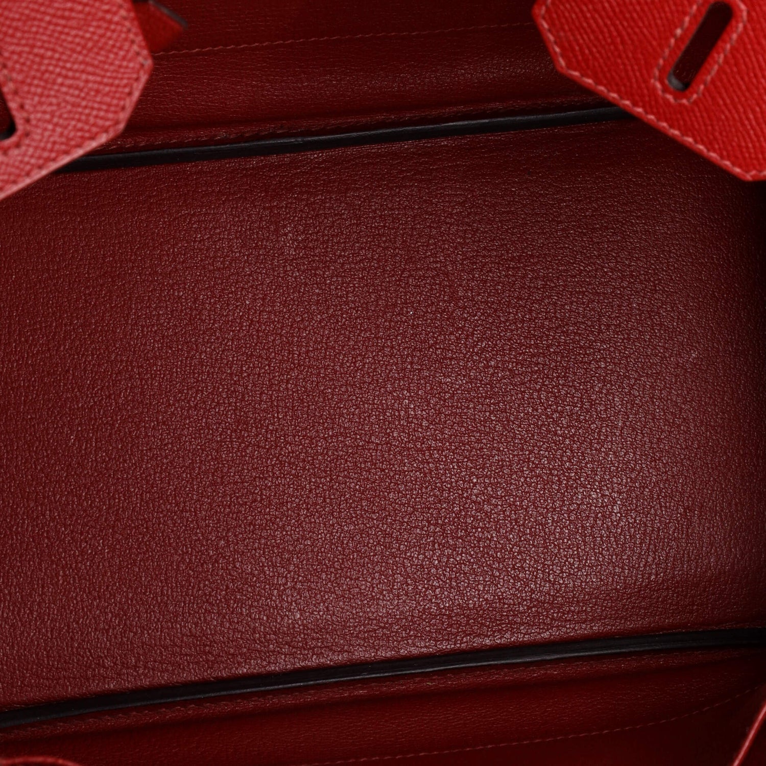 Hermes Birkin Handbag Rouge Grenat Epsom with Palladium Hardware 30