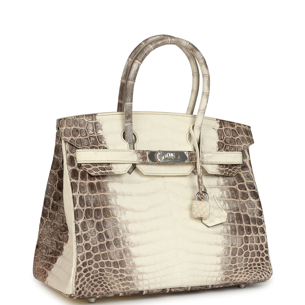 Hermès Birkin 30 Himalaya Niloticus Crocodile Palladium Hardware