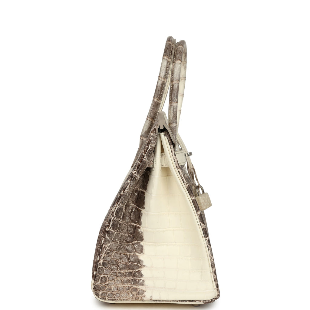 Hermès Birkin 30 Himalaya Niloticus Crocodile Palladium Hardware