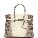Hermès Birkin 30 Himalaya Niloticus Crocodile Palladium Hardware