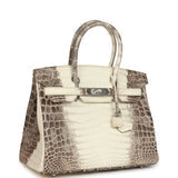 Hermès Birkin 30 Himalaya Niloticus Crocodile Palladium Hardware
