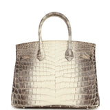 Hermès Birkin 30 Himalaya Niloticus Crocodile Palladium Hardware
