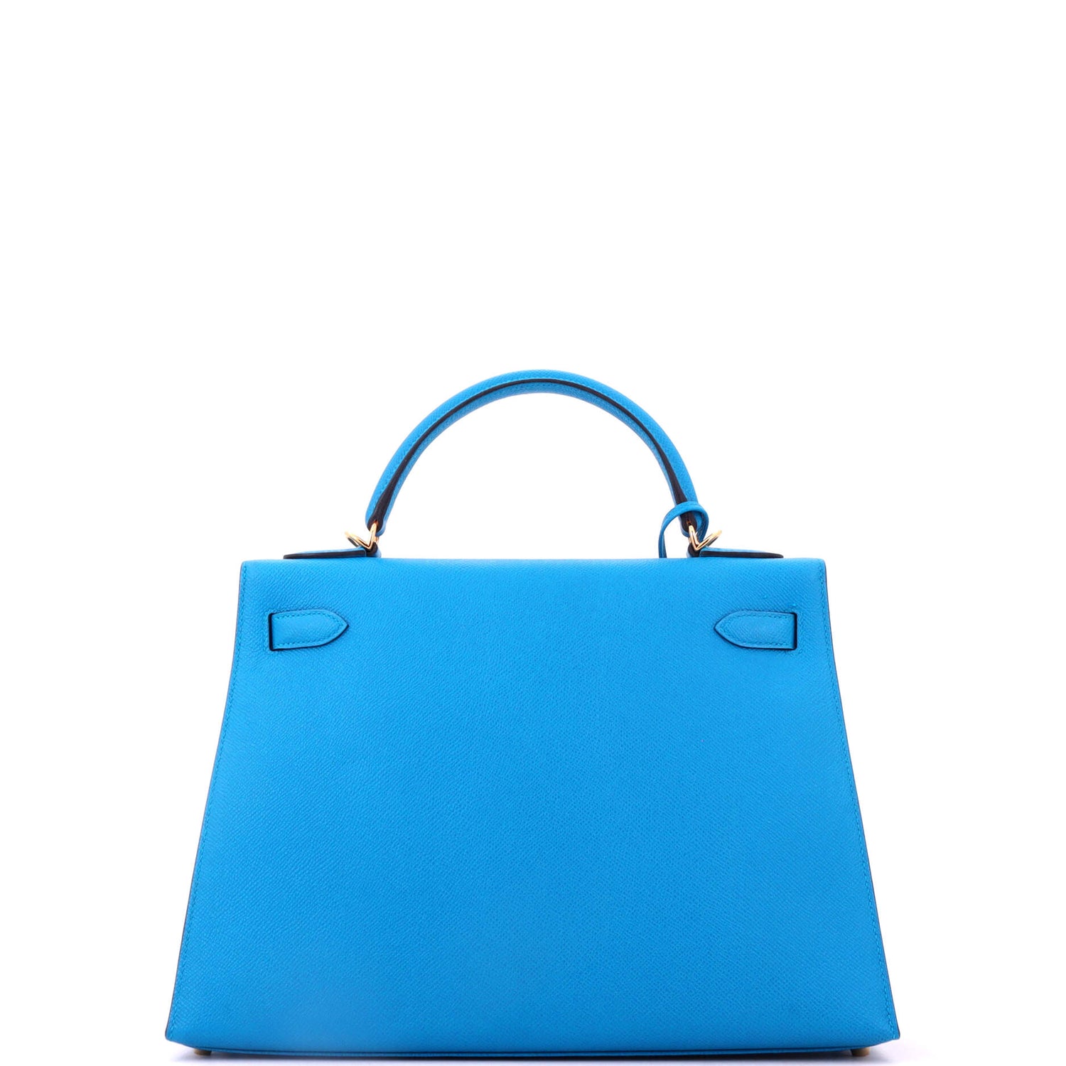 Kelly Handbag Bleu Zellige Epsom with Gold Hardware 32