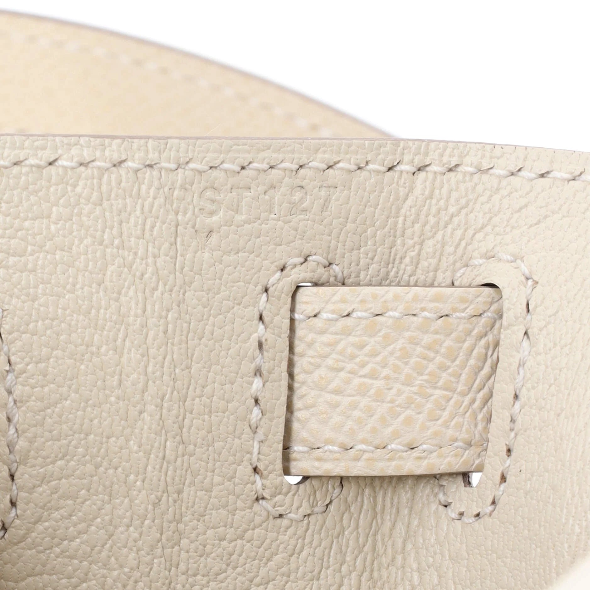 Pre-Owned Kelly Handbag Light Epsom with Palladium Hardware 28