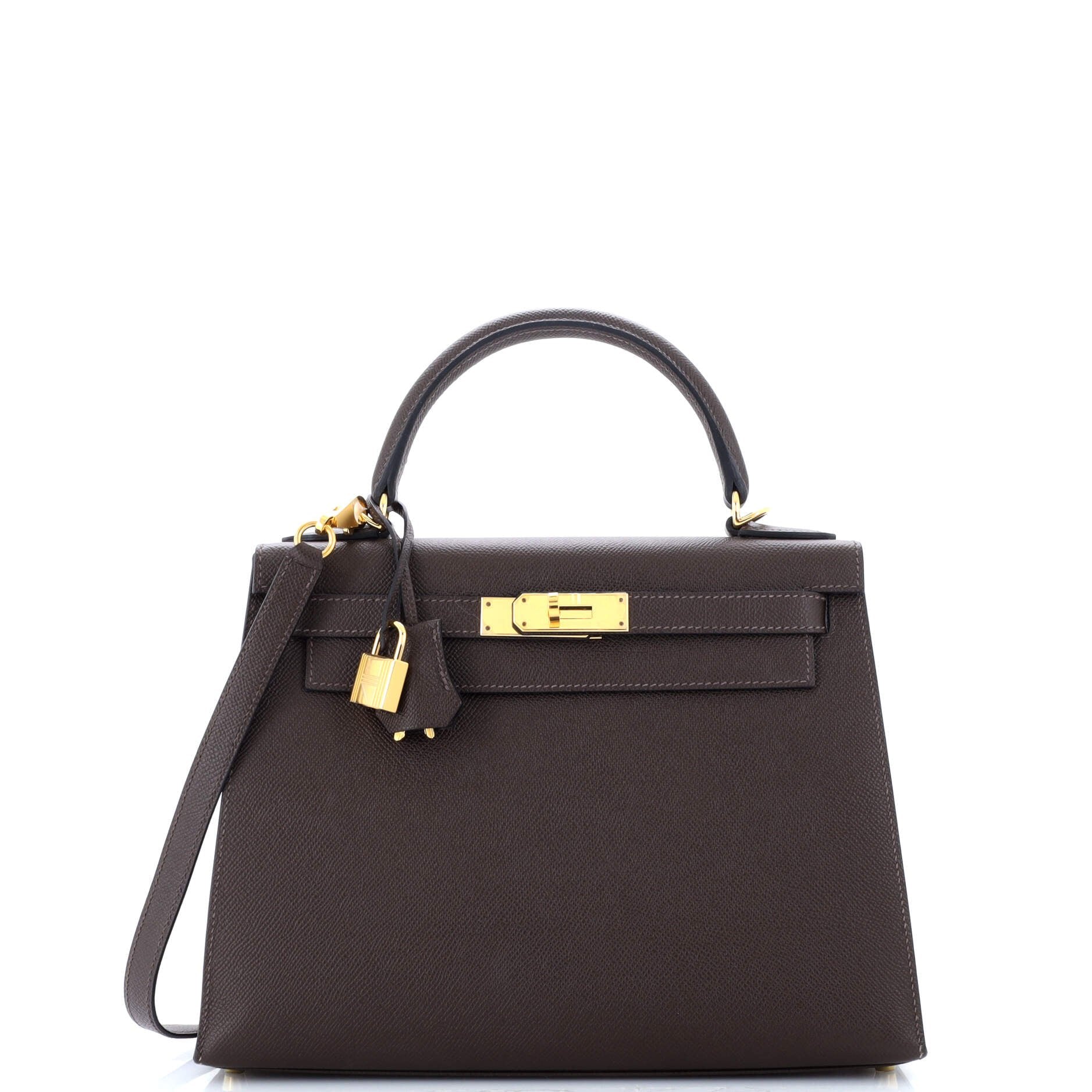 Pre-Owned Kelly Handbag Chocolat Epsom with Gold Hardware 28