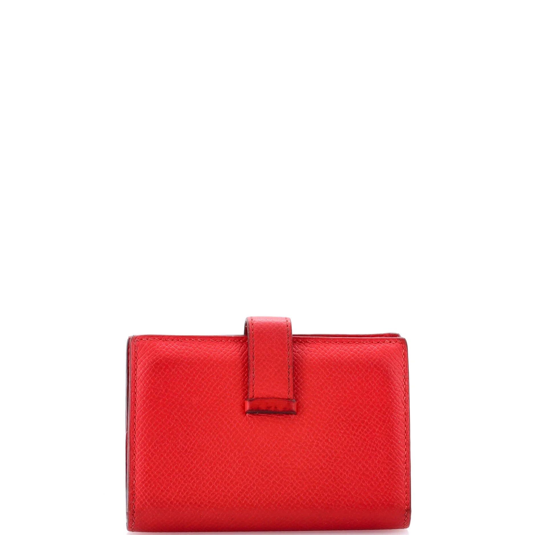 Pre-Owned Bearn Card Case Epsom
